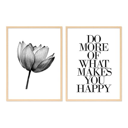 Photolini Ensemble De 2 Posters Design No 12 Avec Cadres