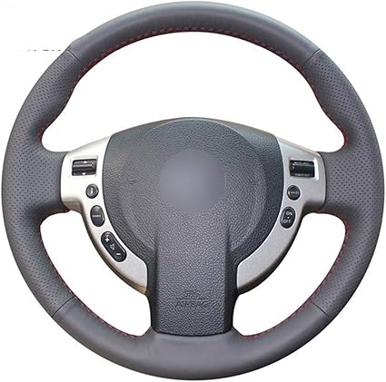 Amazon.com: ASDHASXC Black Leather DIY Car Steering Wheel Cover,for