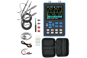 VQP DSO2512G Oscilloscope, 2 Channel Signal Generator with 2.8" Backlit LCD Display, 120Mhz Bandwidth, 500MSa/s Sampling Rate, XY/YT/Roll, Auto/Normal/Single Trigger, FFT Spectrum, ARM & FPGA