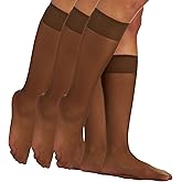 Berkshire womens Berkshire All Day Sheer Knee Highs - Sandalfoot - 3 Pack - 6527