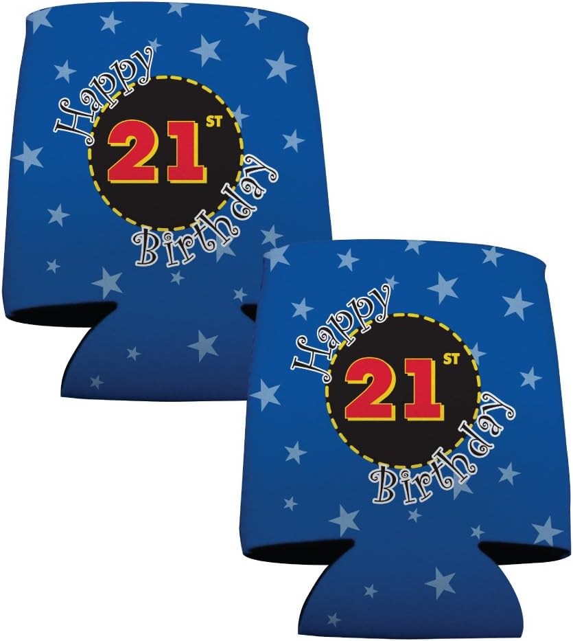 21st birthday koozies