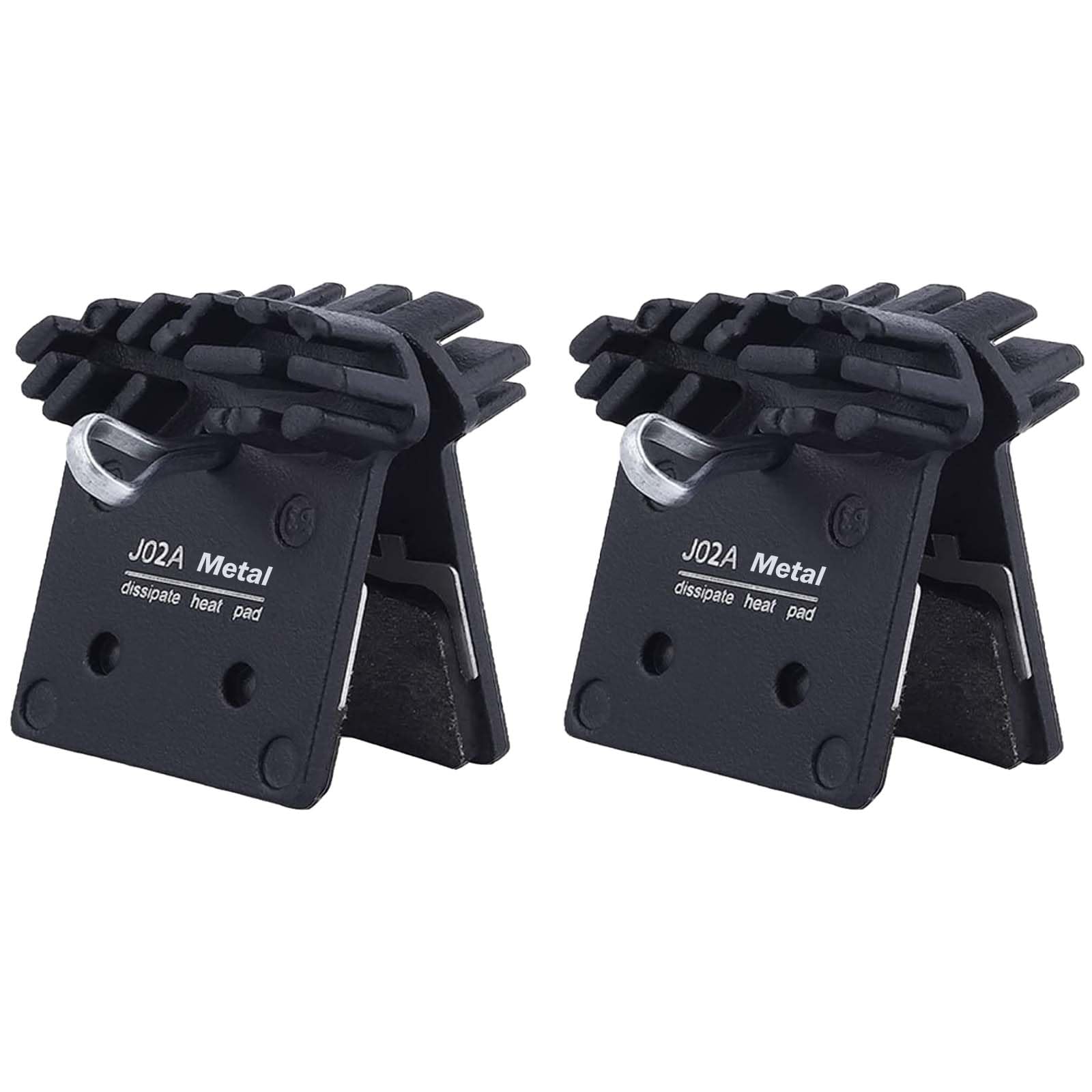 Photo 1 of 2 Pairs J02A Metal Disc Brake Pads with Cooling Fin, Compatible with XTR M9000/DEORE XT M8100/DEORE XT M8000/DEORE XT M780/SLX M7100/SLX M7000/SLX M670/SLX M660/DEORE M6100/DEORE M5100