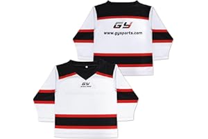 GY Ice Hockey Practice Jersey League Jersey for Men/Senior/Adult/Black/White/Red