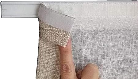 mauro portavisillos con velcro para cortinas y visillos para ventanas barra perfil con velcro soporte tamano de 35 a 100 cm a 35 cm