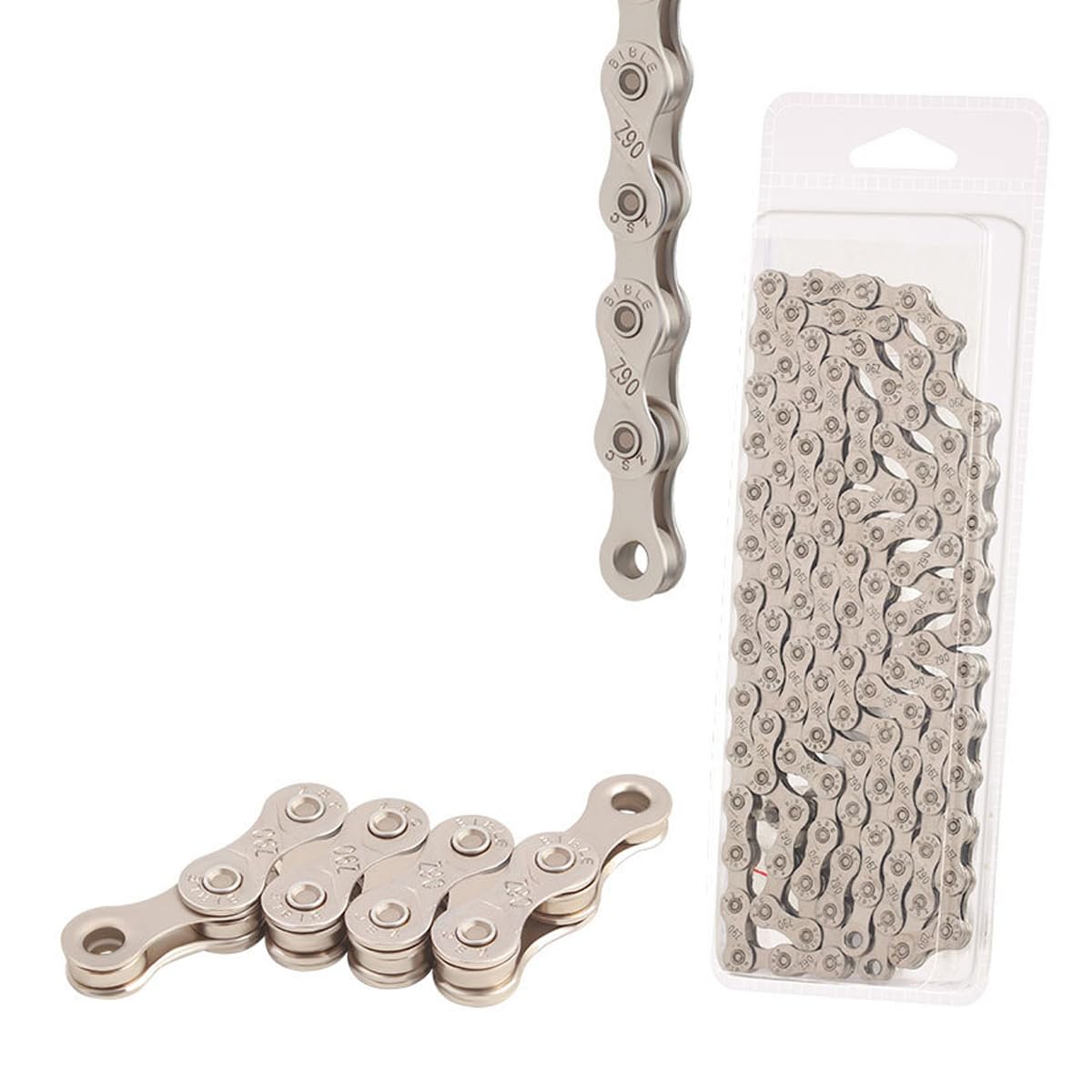 HOUSON 116 Link 1/2 x 11/128 Inch Stainless Steel 9-Speed Bicycle Chain for MTB/Road/E-Bike