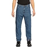 FULL BLUE Carpenter Flannel Lined Denim Jeans, Relaxed Fit, Utility Pocket & Hammer Loop