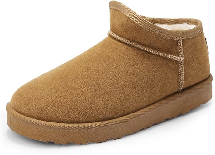 Amazon ムートンブーツ 裏ボア 雪用ブーツ 滑り止め 厚底 通勤 ブーツレディース レディースシューズ レディース ショート 黒 フラット スノーブーツおしゃれ 人気 防水 防寒 防滑 ブーティーブーツ もこもこ 女性用 ブーツ ブーティ