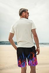 Lzzidou Men's Swim Trunks 9 Inch Inseam Bathing
