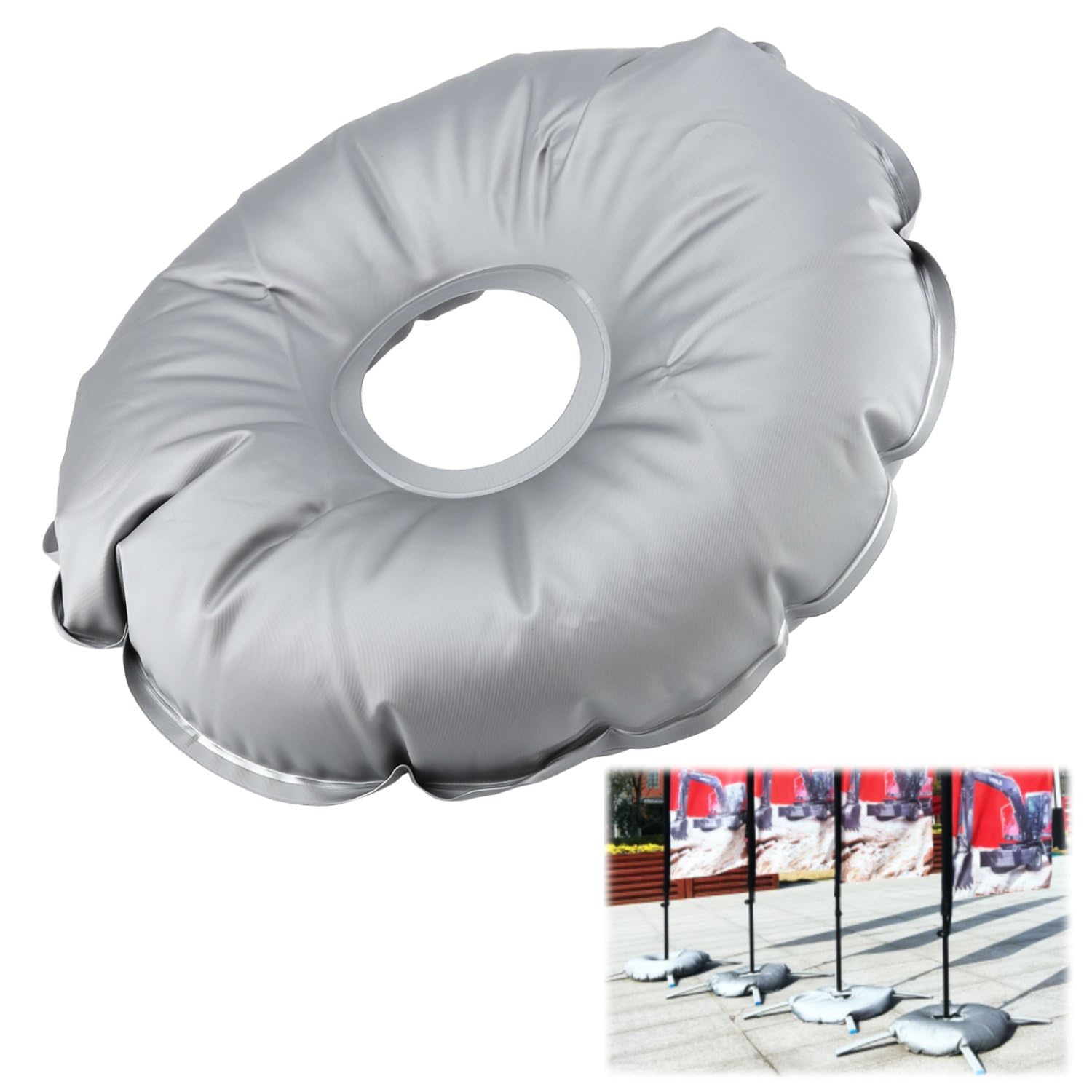 Tissting Umbrella Base, Portable Water-Filled Gazebo Stand with Quick Setup, Thickened Weighted Base for Outdoor Patio, Beach and Garden Use