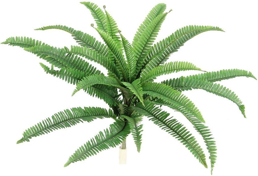Admired By Nature Steam Artificial Kimberly Queen Fern Bush for Home Office, Wedding & Restaurant Decoration Arrangement, 24" L, 6 Piece