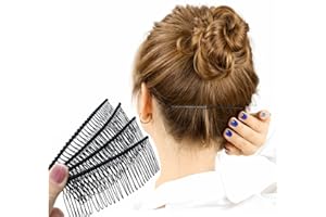 4Pcs Side Comb, Wire U Shape Hair Finishing Fixer Insert Comb Bangs Holder for Tidying Up Messy Hair