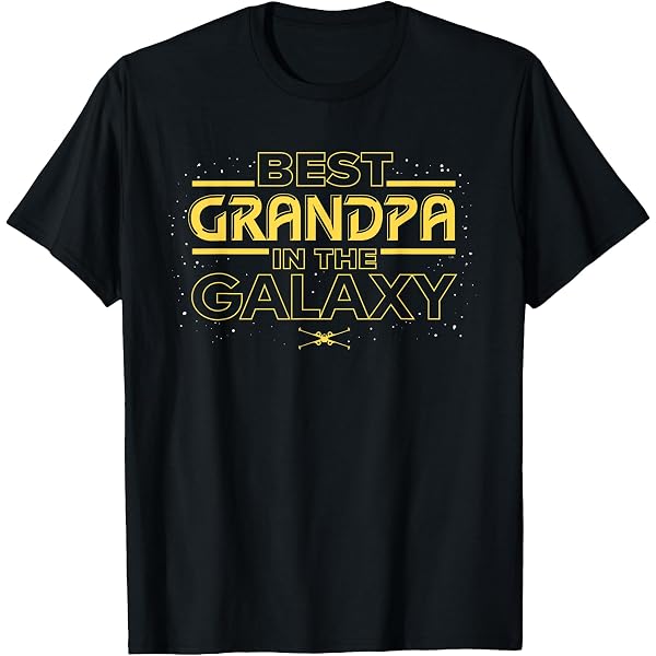 T-shirt 'Best Dad In The Galaxy' – Coton, Loose Fit – Pour La Fête Des Pères – Neuf