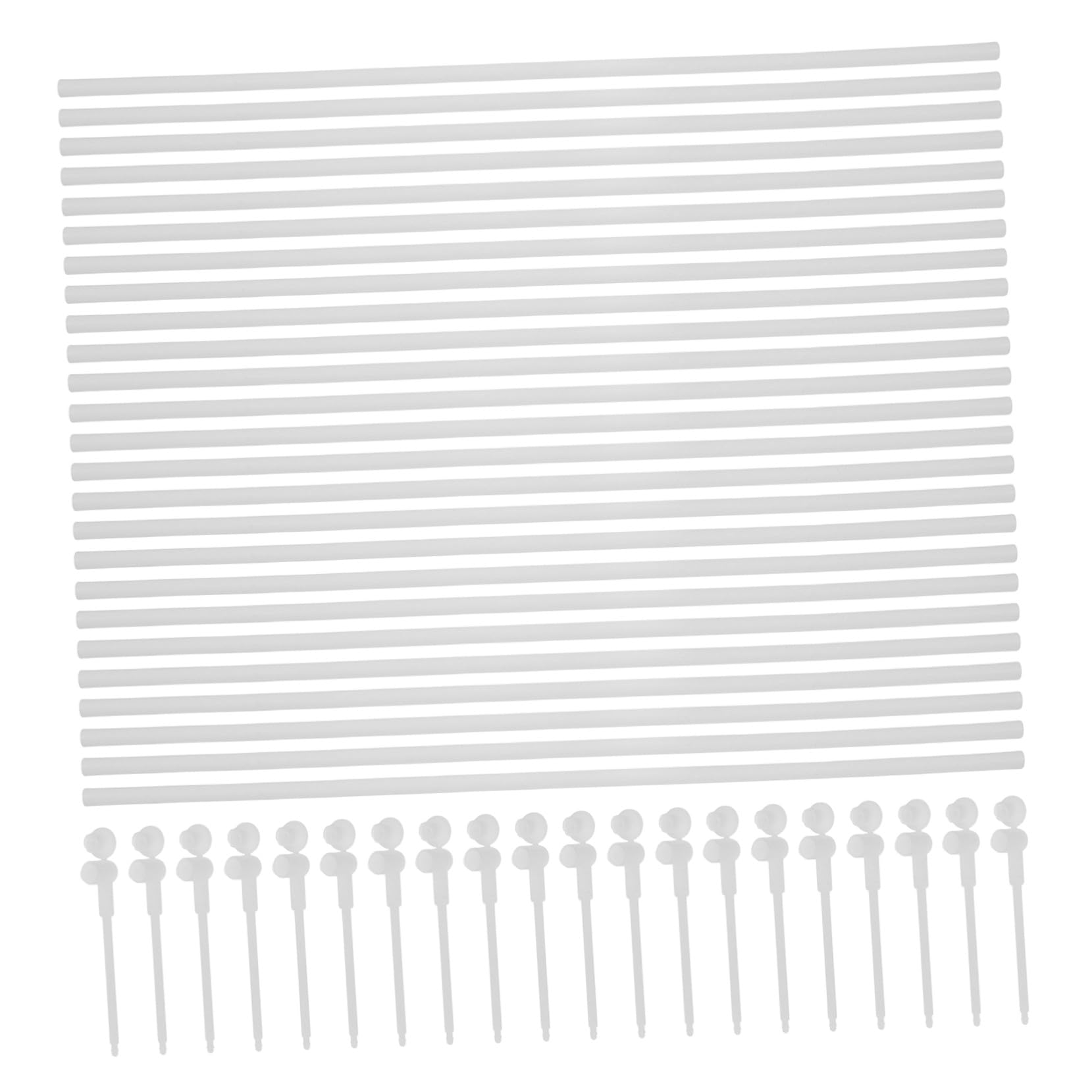 SUPVOX Windmill Accessories 20-Pack Pinwheel Rods and Wind Poles for Diy Craft Projects Outdoor Decoration and Kite Making Sticks
