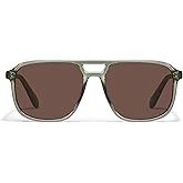 QUAY - Sunglasses for Men & Women, Oversized Sunglasses with UV Protection (On The Fly Large, Moss)