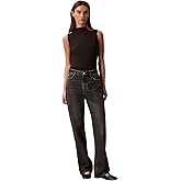 Calvin Klein Womens Crepe Mock Neck Top