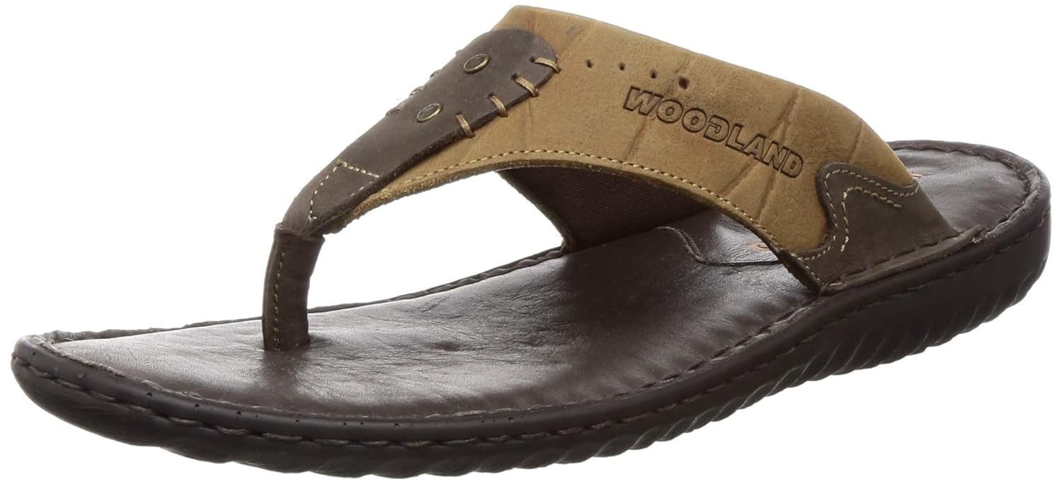 woodland leather slippers