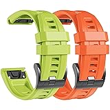 lepmok 2-Pack for Garmin Fenix 7X Watch Bands, 26mm