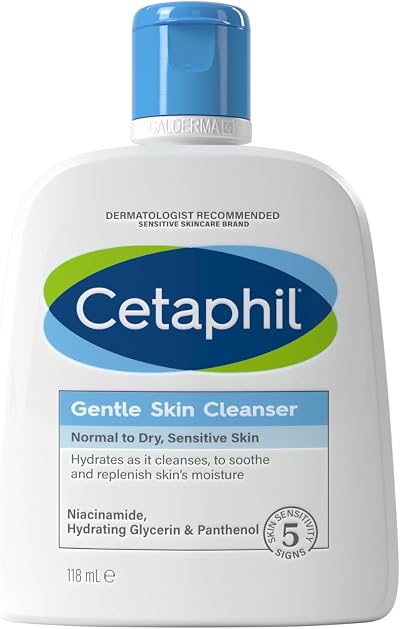 Cetaphil Gentle Skin Cleanser Travel Size 118ml - Soap-Free Hydrating