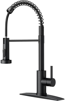 FORIOUS Black Kitchen Faucet Pull Down 1