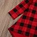 Lovely Baby Kids Girl Dress Plaids Checked Party Princess Formal Dresses Tutu (1-2Years) Red