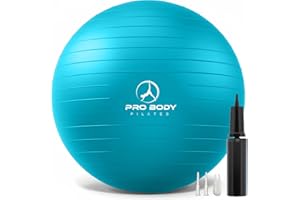 ProBody Pilates Yoga Ball - Exercise Balls, Various Sizes, for Stability, Pregnancy, Workout & Physical Therapy