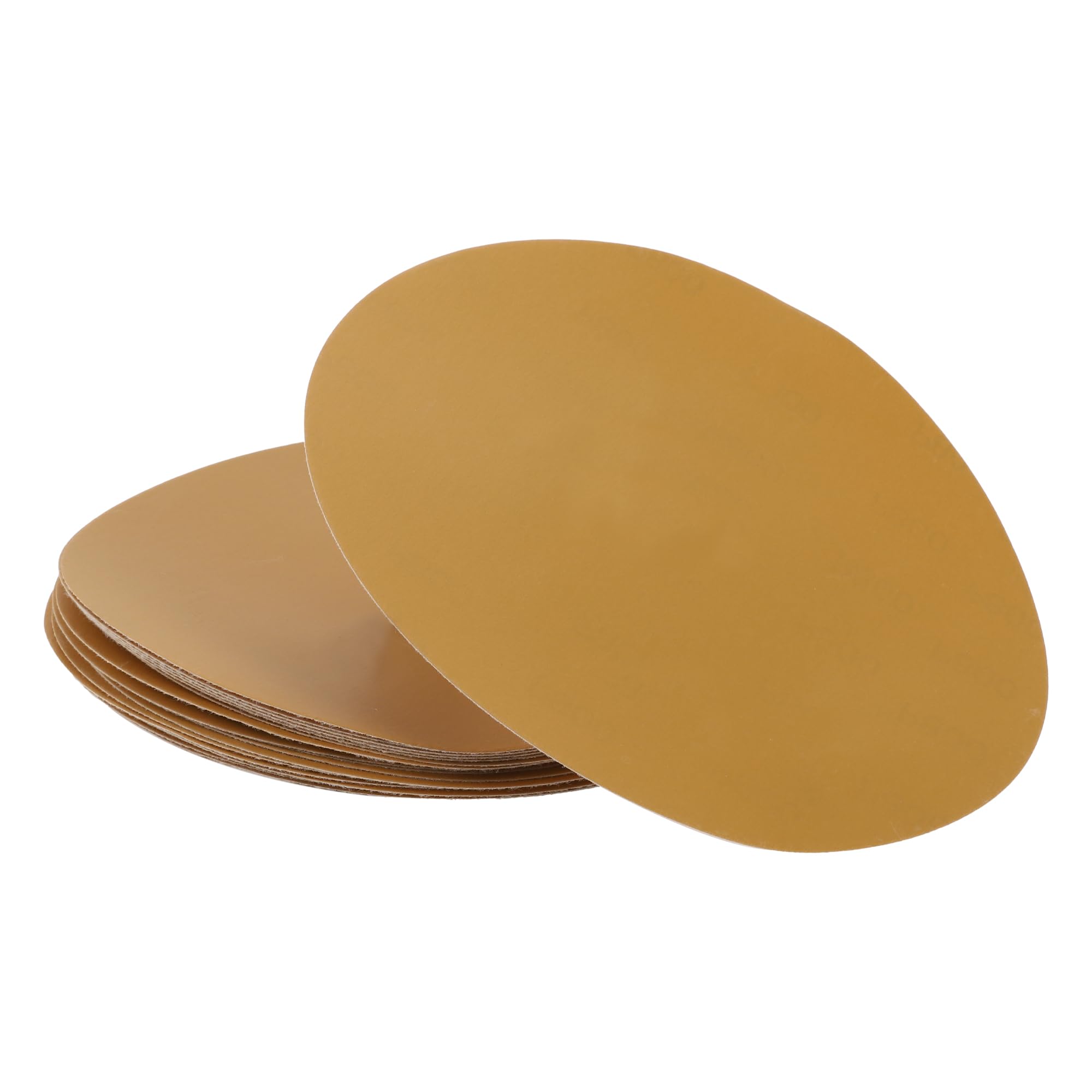 A ABSOPRO Sanding Discs 9 Inch 800 Grit Round Hook and Loop Sandpaper Kraft Paper Yellow 25 Pcs