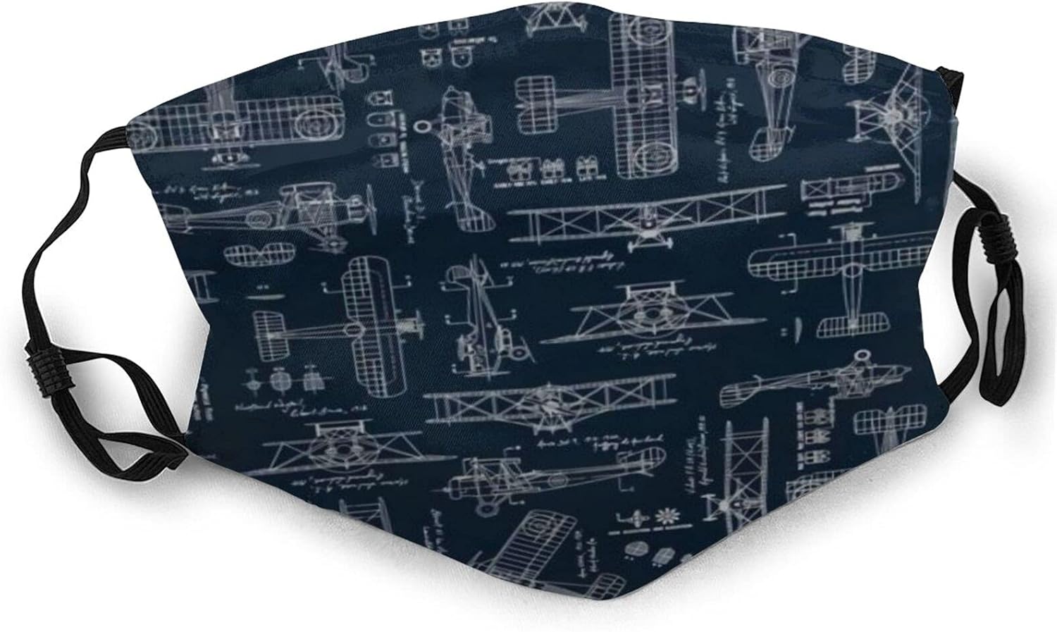 Aviation Aviators Transportation Blue Unisex Adult Anti Dust Face Mask