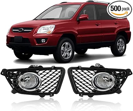 Amazon Com Dlaa For Kia Sportage 2009 2010 2011 2012 Front Fog Lights Car Styling Spot Light Fog Lamps With Switch 1 Pair Automotive