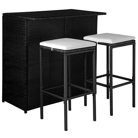 tidyard Conjunto de Bar con 5 Piezas para Jardín o Patio de Ratán ...