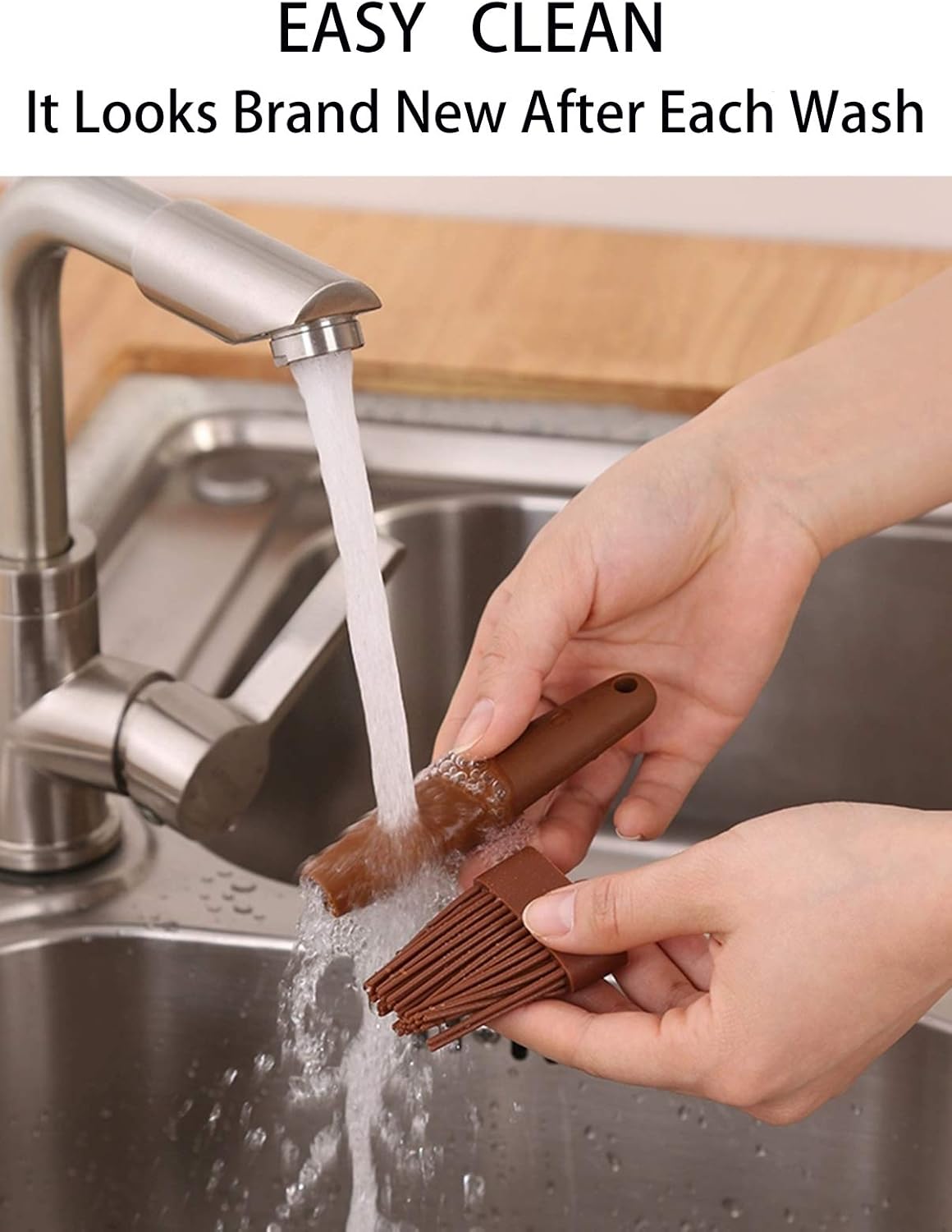 jixiejumo Silicone Basting & Pastry Brush, Spread Marinade Oil Butter Sauce for BBQ Grill Baking Kitchen Cooking Food : Garden & Outdoor