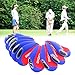 GIWOX Golf Iron Covers Neoprene Golf Club headcovers, PVC Windows Golf Club Case (Set of 10,Blue Red)