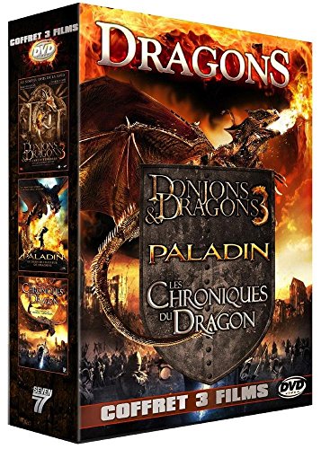 Dragons - Coffret 3 Films : Donjons & Dragons 3 : Le Livre Des Ténèbres + Paladin - Le Dernier Chasseur De Dragons + Les Chroniques Du Dragon - Pack