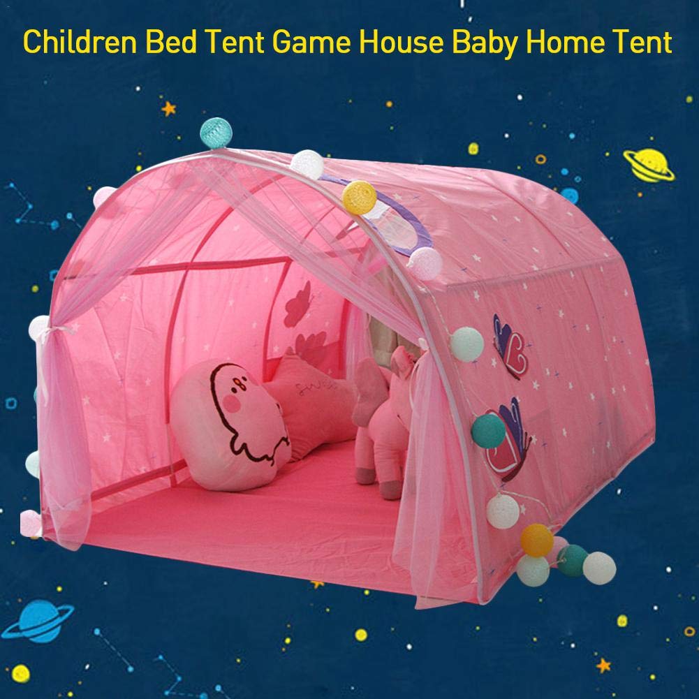 Spielzelte Bildungs Schulbedarf Cherishly Home Kinder Bett Zelt Spielhaus Baby Home Zelt Junge Madchen Safe House Tunnel Zelt Mit Eingebauter Aufbewahrungstasche Indoor Outdoor Universal Bildungs Schulbedarf Fruhkindliche Rollenspiele