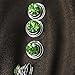 Newstarfactory Gorgeous Rhinestones Hair Spirals Clips Pack of One Dozen (Green)
