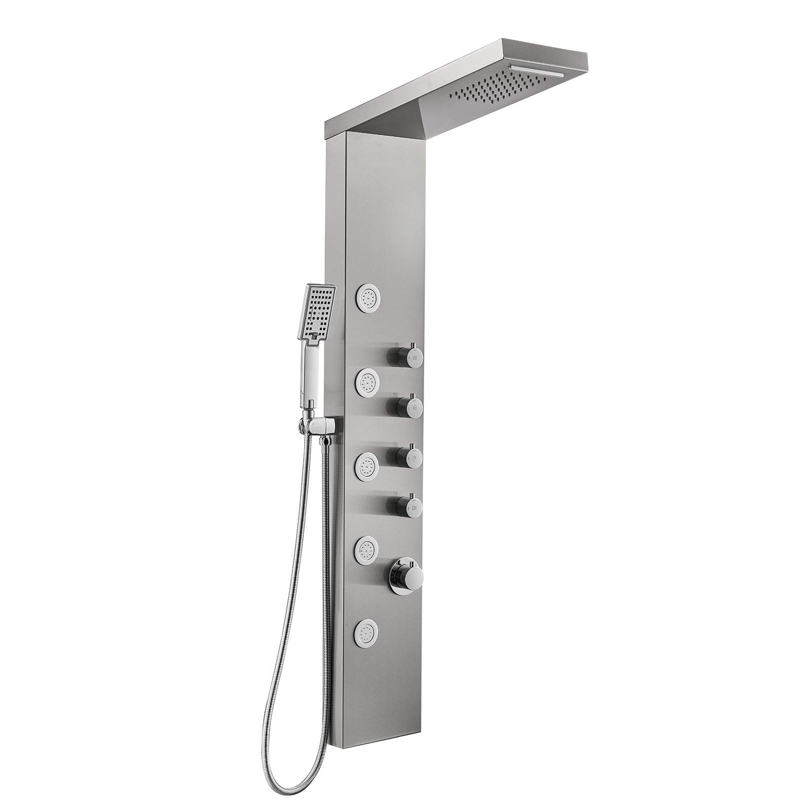 Buy ROVOGO Shower Panel Tower, Rainfall Waterfall Shower Head, 5 Body