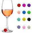 AcDesign Silicone Wine Glass Charms (48-Piece Set) | Colorful Drink Markers For Parties & Gatherings - View #5