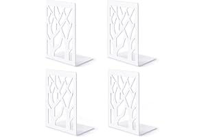 SHIKAMAN Book Ends,Metal Book End Supports for Bookrack Desk