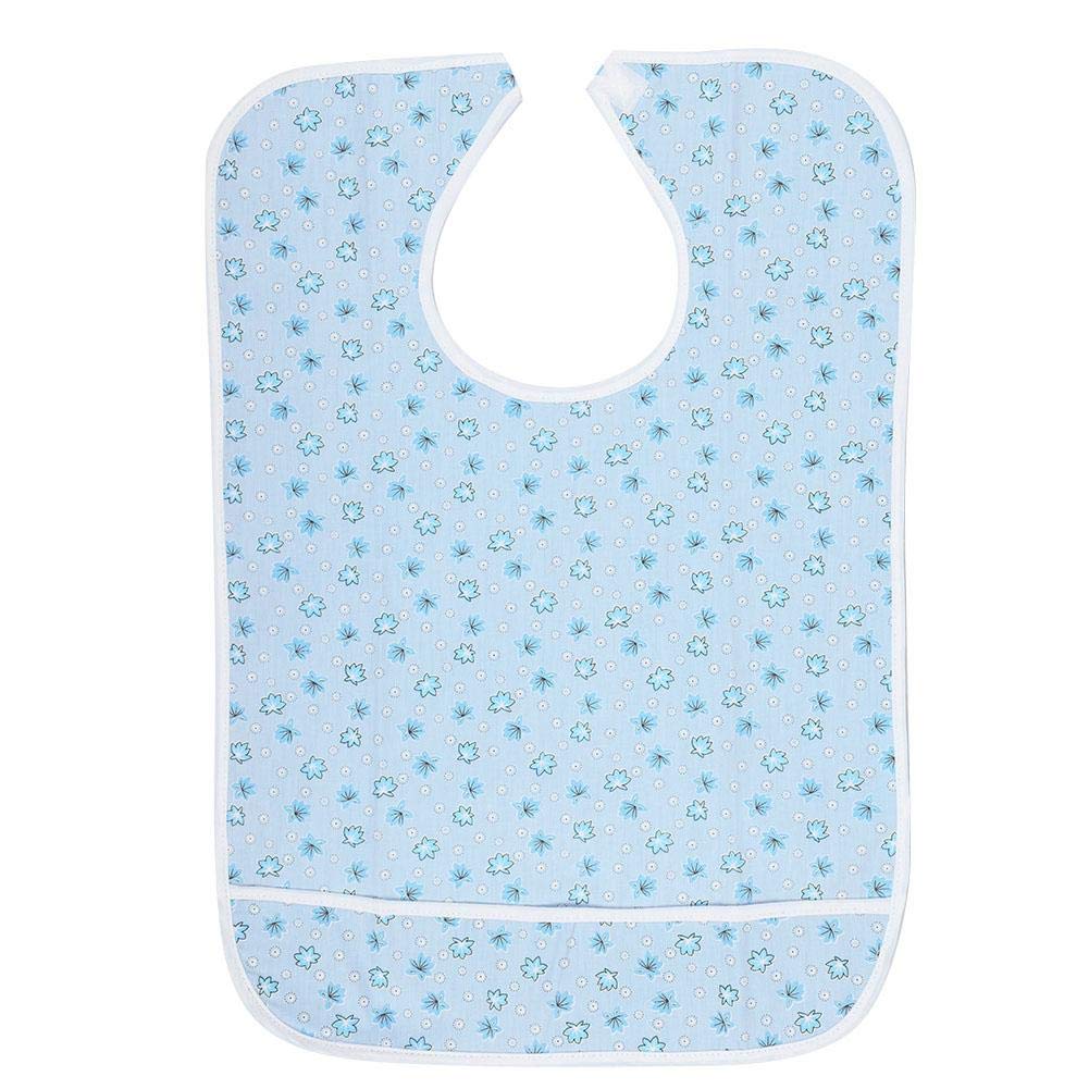 Antilog Adult Eating Bib, Double Layers Waterproof Saliva Towel Aprons Eating Bib Dining Aid Protector for Elderly Adult, Durable to Use, Bright Color and Beautiful Appearance(#1)