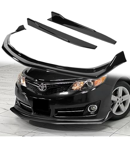 CARBON FIBER FRONT BUMPER LIP SPOILER SPLITTER FIT 21-24 TOYOTA CAMRY SE XSE