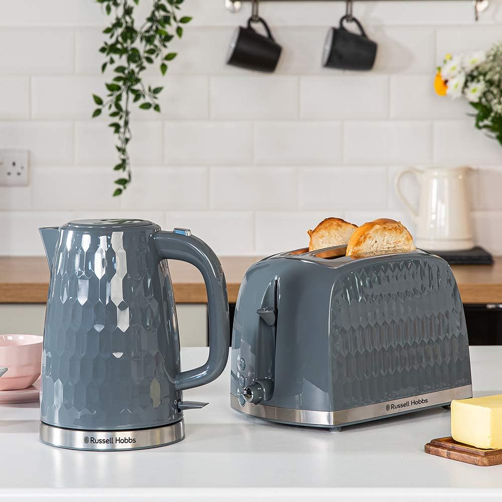 Russell Hobbs Honeycomb 2 Slice Toaster (Extra wide slots, High lift feature, 6 Browning levels - Image 4