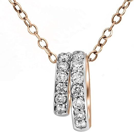 Mothers Day Gifts 14K & 10K 3/8 cttw Diamond Pendants IGI FDAFDP9001W-10K