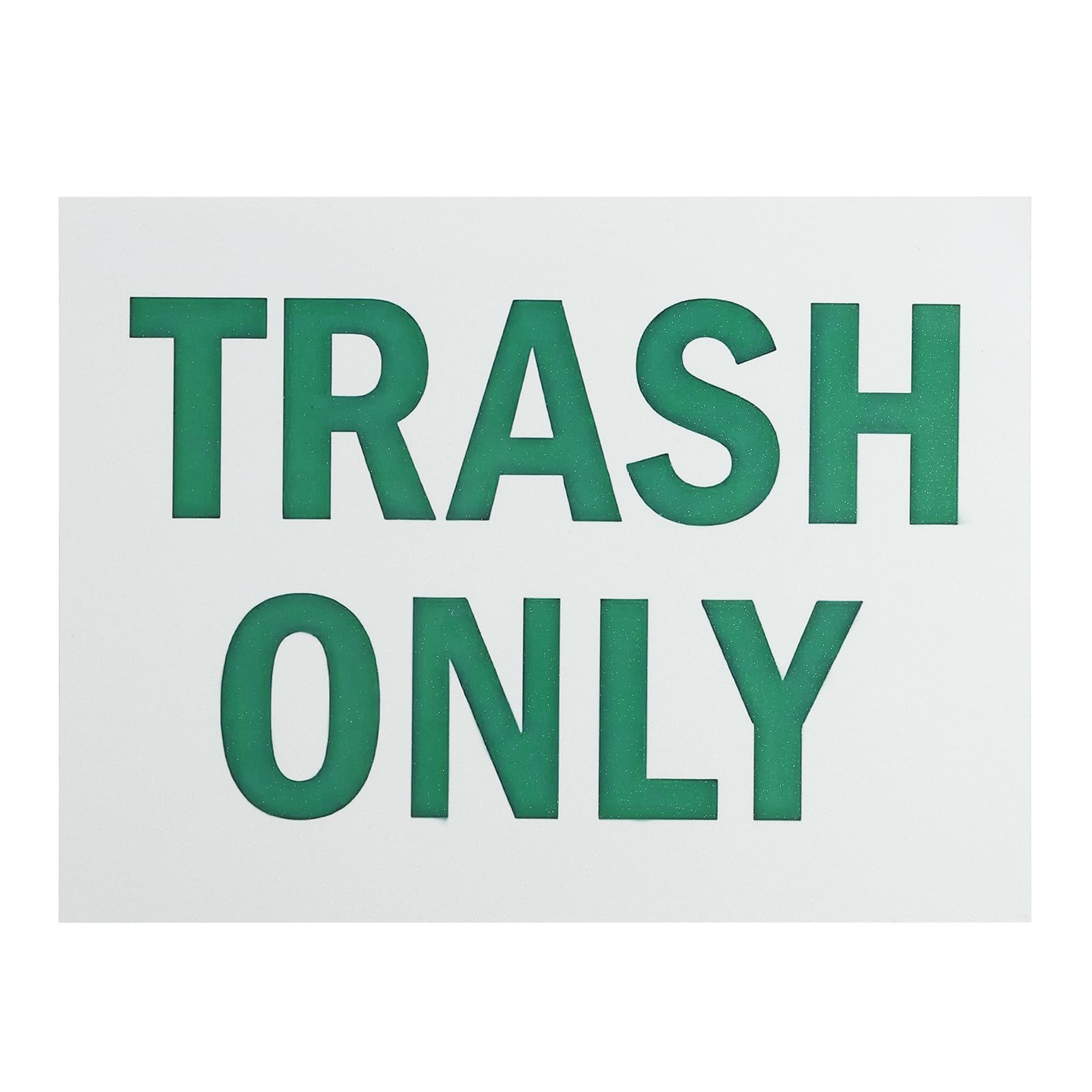 PATIKIL Warning Sign 6x8", Aluminum Trash Only Sign Waterproof Rust Free Signs for Indoor Outdoor