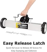 ROVSUN TUFFIOM 24-Inch Rolling Magnetic Pick Up Sweeper 50-LB Capacity view 3