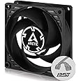 ARCTIC P8 PWM PST CO - 80 mm Case Fan, PWM Sharing Technology (PST), Pressure-optimised, Dual Ball Bearing for Continuous Ope