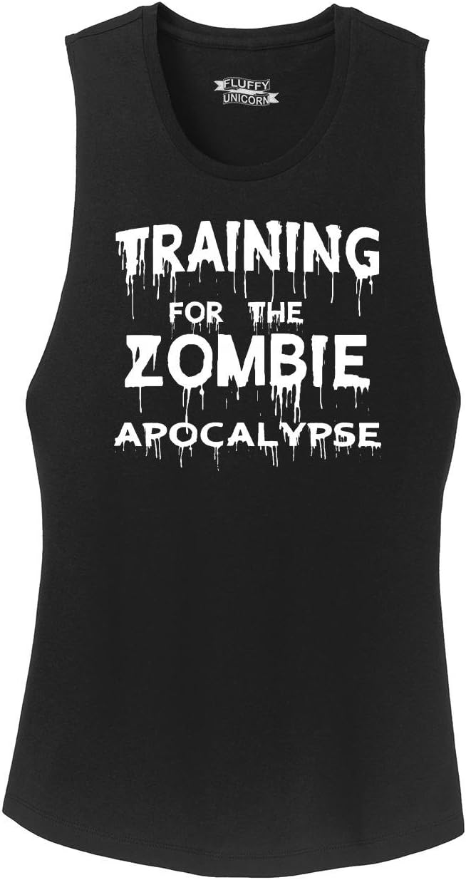 Comical Shirt Ladies Training for The Zombie Apocalypse Festival Tank