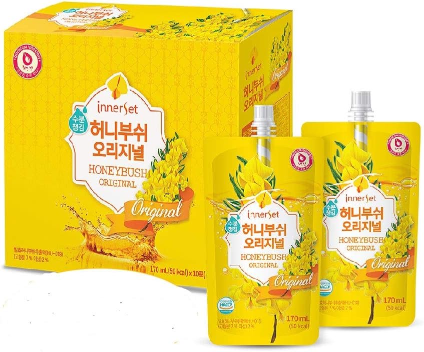 InnerSet Honeybush Original Nutricosmetic Beauty Drink Tea - 170 ml x 10 pouches - Fermented Extract/Skincare Patented Formulation/Anti Wrinkle/Made in Korea Ship from US