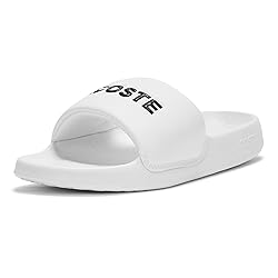 Lacoste Women's Serve Slide, White, 8