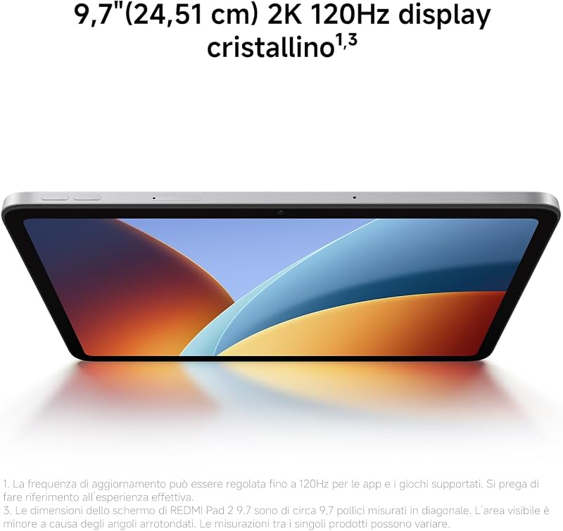 REDMI Pad 2, Tablet 4+64GB, Grigio Grafite, Snapdragon 6s Gen 2