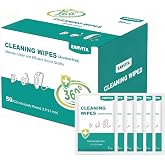 EARVITA 50 Count Hearing Aids Cleaning Wipes Individually Packaged, Hearing Aid Audio Wipe Cleaning Tool Kit Supplies Hearing Aid Accessories, for All Hearing Aid Brands and Types (50)