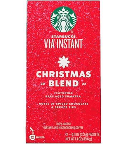 Amazon.com : Starbucks Via 2016 Christmas Blend Ready Brew Instant